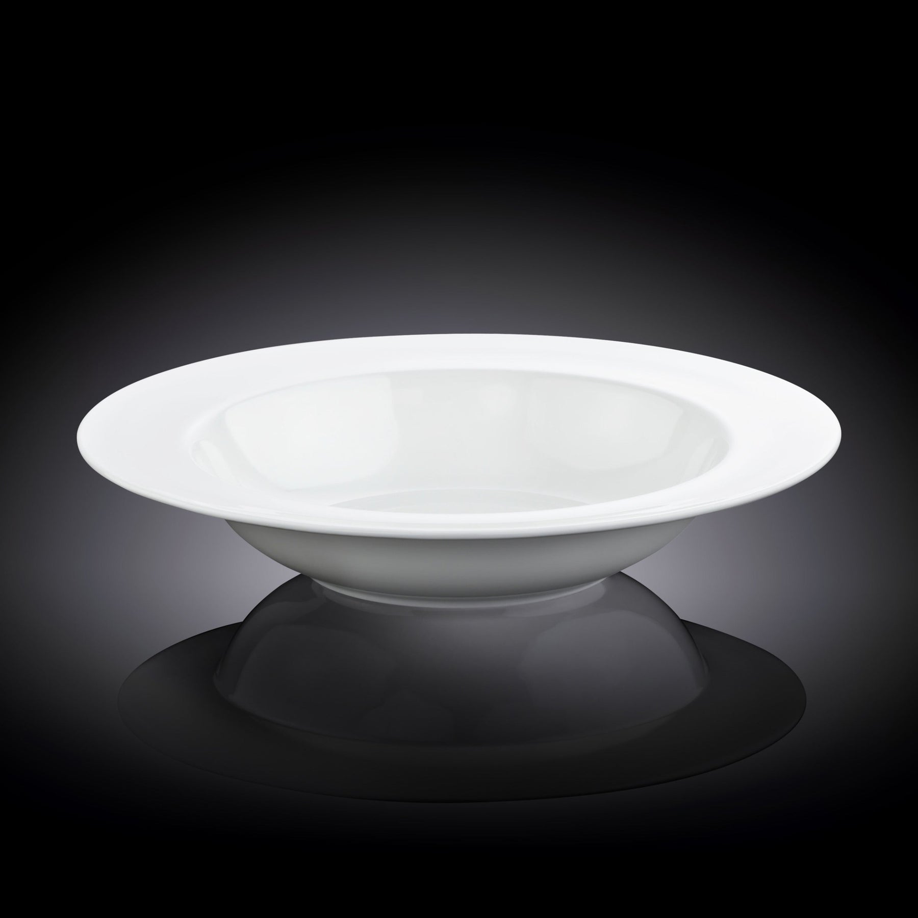 Wilmax Tiefer Teller 25.5 cm 600 ml aus Porzellan, Weiß WL-991218/A