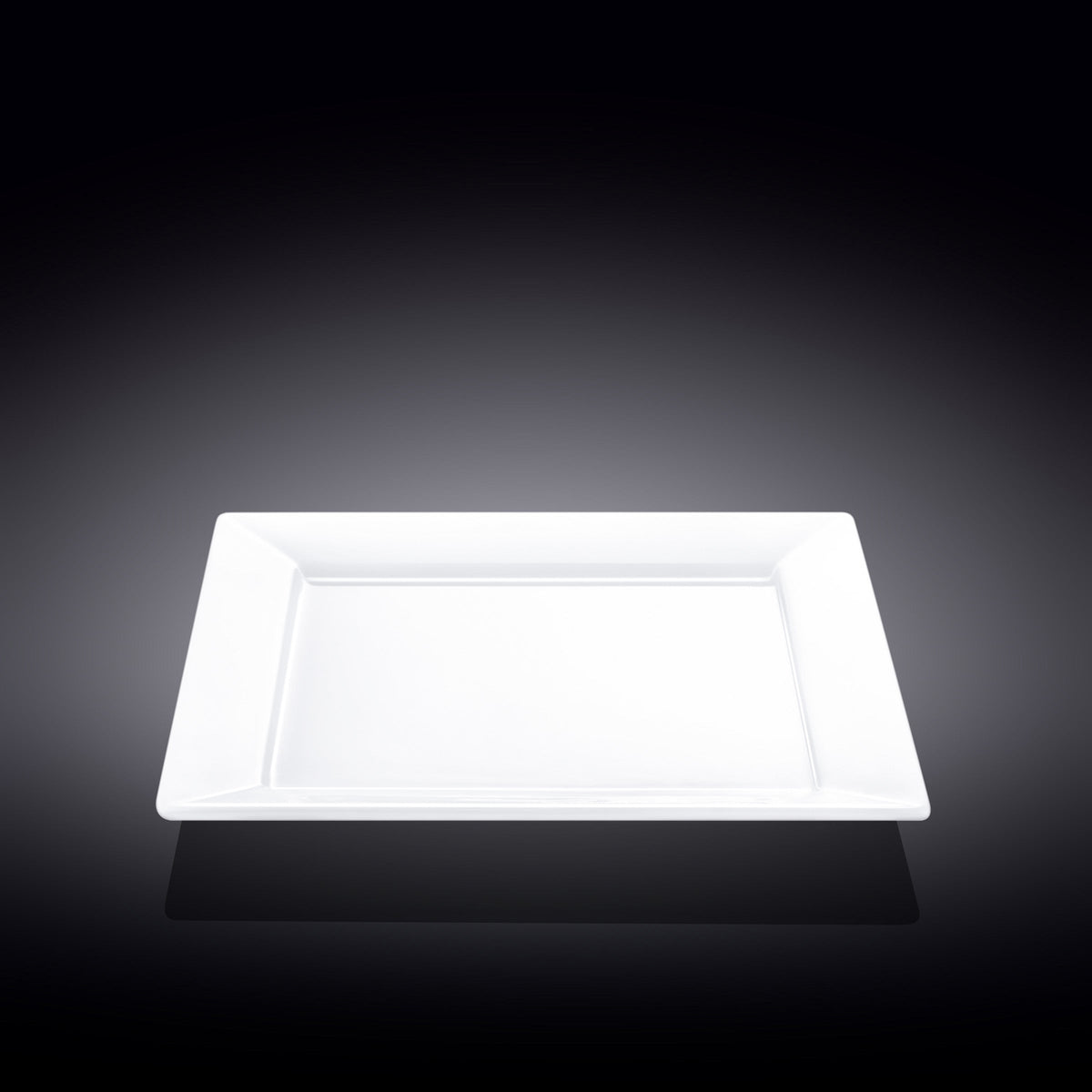 Wilmax Speiseteller 25 x 25 cm aus Porzellan, Weiß WL-991223/A