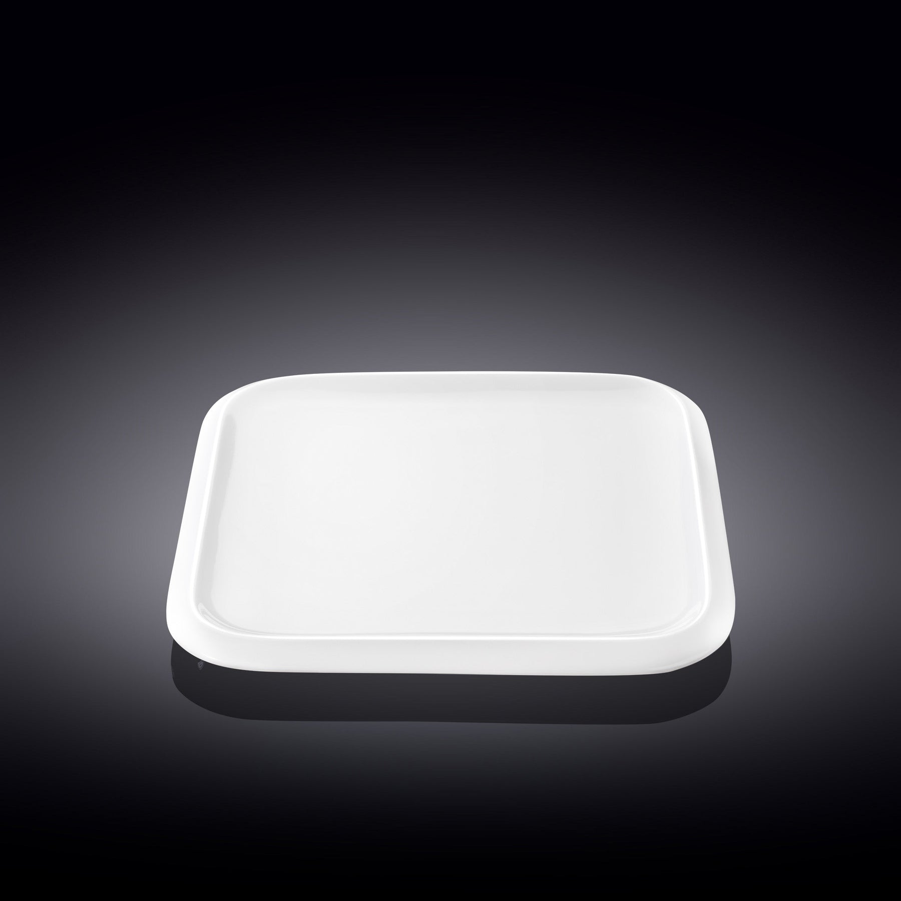 Wilmax Dessertteller 20 x 20 cm aus Porzellan, Weiß WL-991227/A