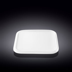 Wilmax Dessertteller 20 x 20 cm aus Porzellan, Weiß WL-991227/A