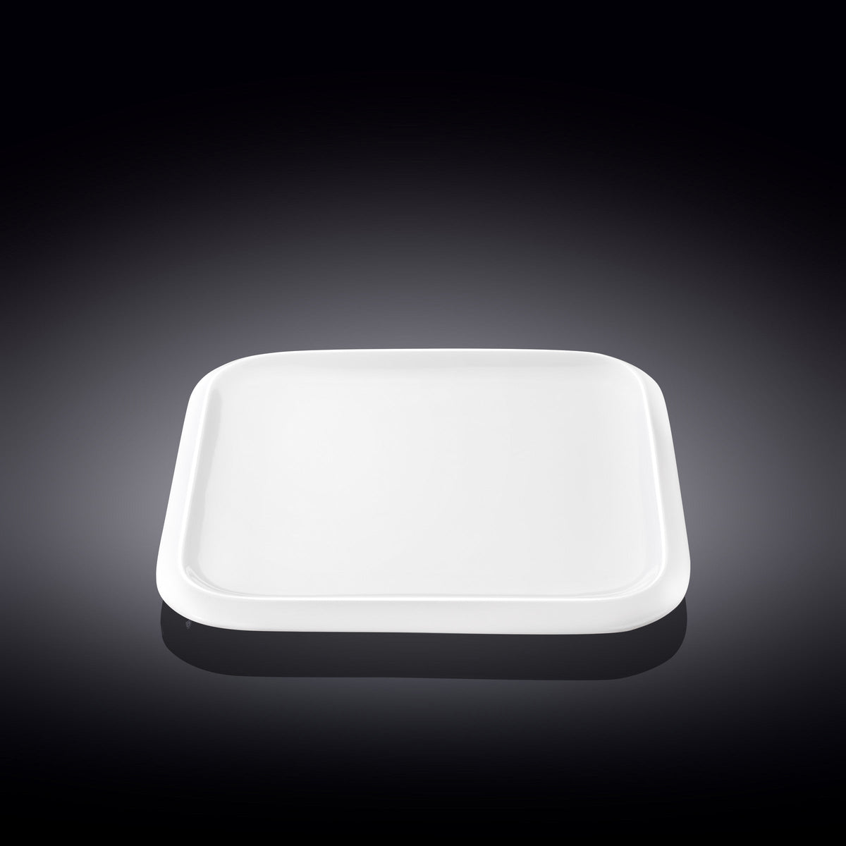 Wilmax Dessertteller 20 x 20 cm aus Porzellan, Weiß WL-991227/A