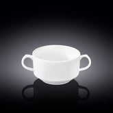 Wilmax Suppentasse 350 ml Weiß Porzellan 4er Set WL-991230/A4