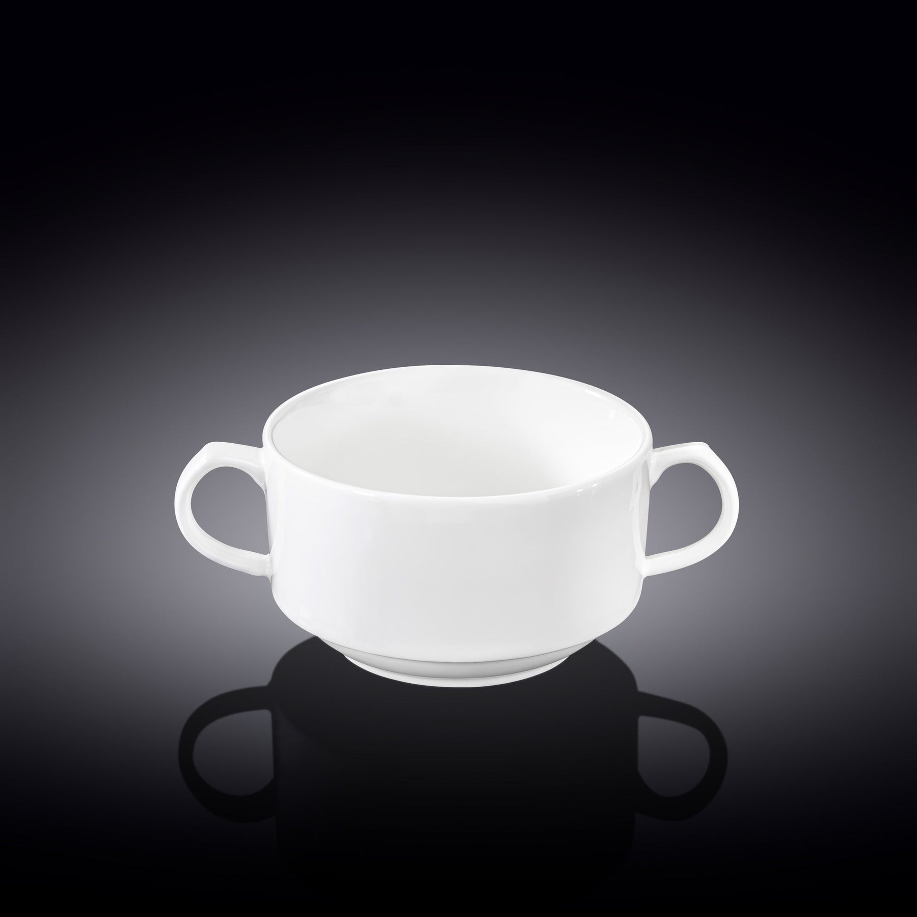 Wilmax Suppentasse 350 ml Weiß Porzellan 4er Set WL-991230/A4