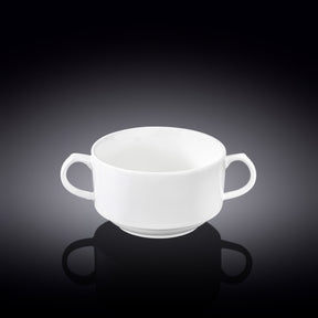 Wilmax Suppentasse 350 ml Weiß Porzellan 4er Set WL-991230/A4
