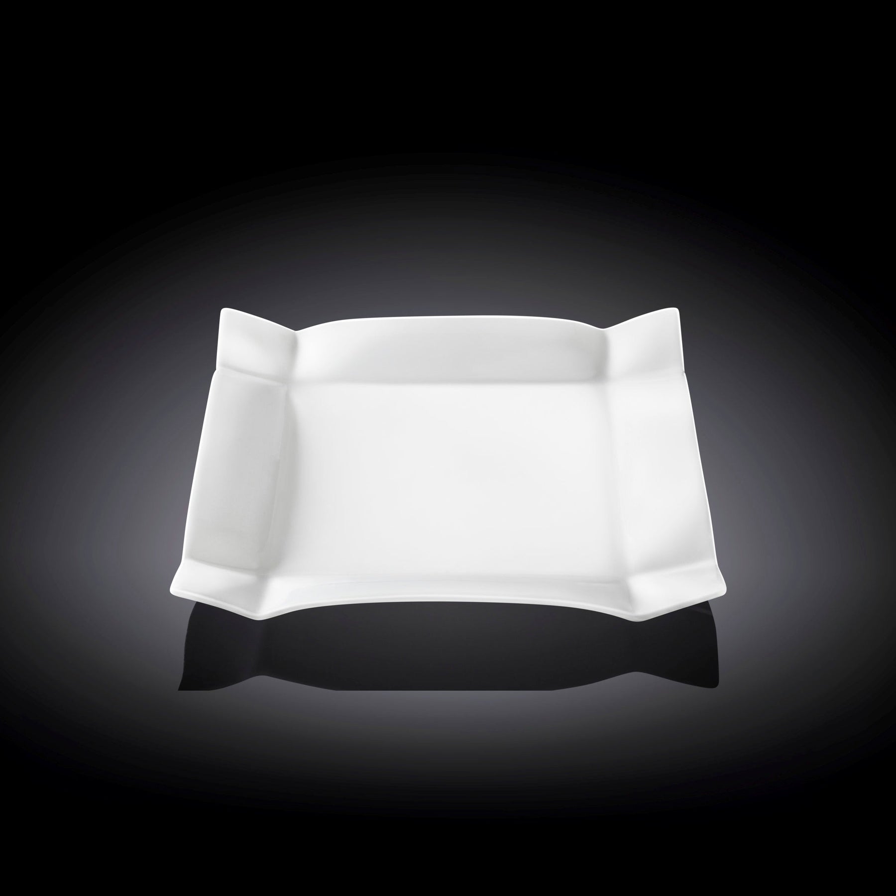 Wilmax Dessertteller 20 x 20 cm aus Porzellan, Weiß WL-991231/A