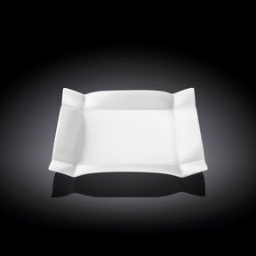 Wilmax Dessertteller 20 x 20 cm aus Porzellan, Weiß WL-991231/A