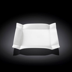 Wilmax Speiseteller 25 x 25 cm aus Porzellan, Weiß WL-991232/A