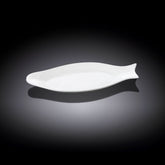 Wilmax Fischplatte 22 cm aus Porzellan Weiß WL-992006/A
