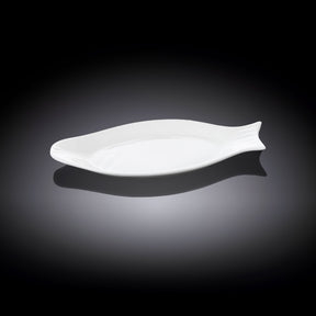 Wilmax Fischplatte 22 cm aus Porzellan Weiß WL-992006/A