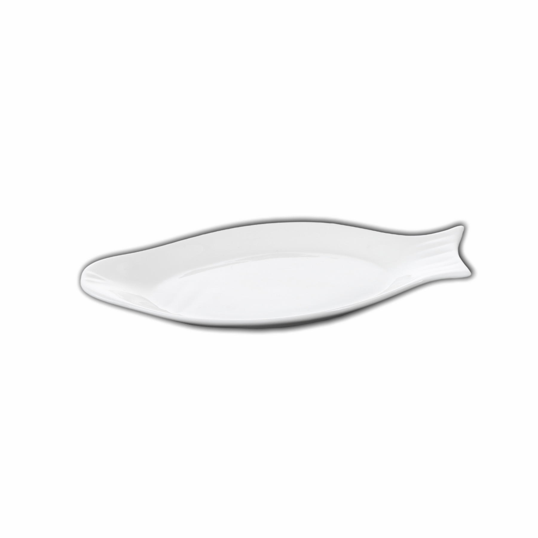 Wilmax Fischplatte 22 cm aus Porzellan Weiß WL-992006/A