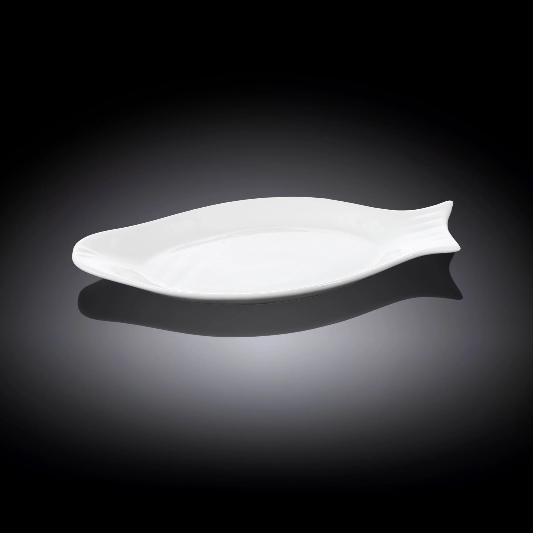 Wilmax Fischplatte 25.5 cm aus Porzellan Weiß WL-992007/A