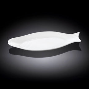 Wilmax Fischplatte 31.5 cm aus Porzellan Weiß WL-992008/A