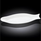 Wilmax Fischplatte 46 cm aus Porzellan Weiß WL-992009/A