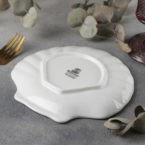 Wilmax Fischplate 18 cm aus Porzellan, Weiß WL-992012/A