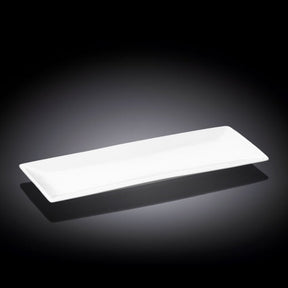 Wilmax Servierplatte 30.5 x 12 cm aus Porzellan, Weiß WL-992015/A