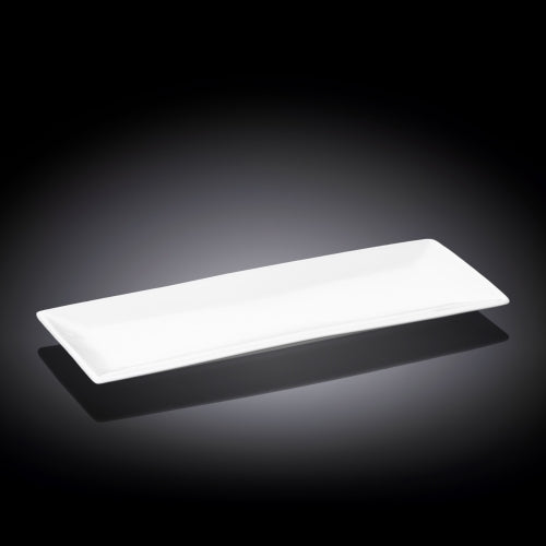 Wilmax Servierplatte 30.5 x 12 cm aus Porzellan, Weiß WL-992015/A