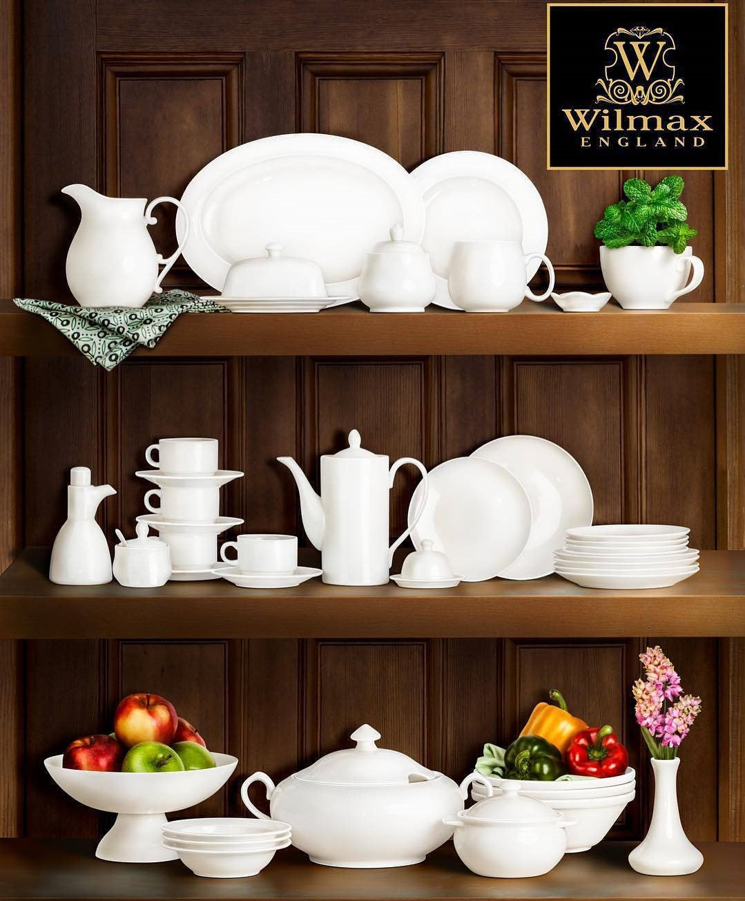 Wilmax Terrine mit Deckel 2800 ml aus Porzellan, Weiß WL-992491/A
