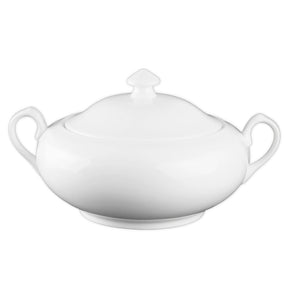 Wilmax Terrine mit Deckel 2800 ml aus Porzellan, Weiß WL-992491/A