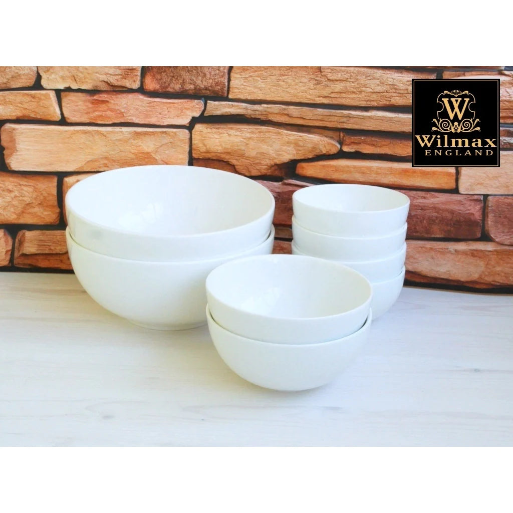 Wilmax Porzellanschale 1700 ml 20 cm Weiß 2er Set WL-992566/A2