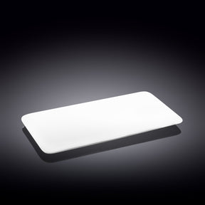 Wilmax Servierplatte 30 x 16 cm aus Porzellan, Weiß WL-992620/A