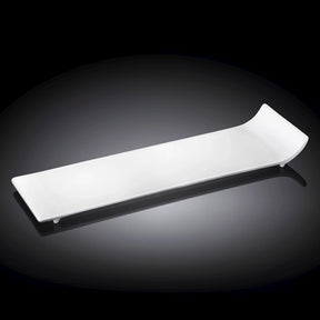 Wilmax Servierplatte 30.5 x 9.5 cm aus Porzellan, Weiß WL-992621/A