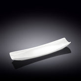 Wilmax Servierplatte 30 x 10 cm aus Porzellan, Weiß WL-992622/A