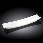 Wilmax Servierplatte 35 x 11 cm aus Porzellan, Weiß WL-992623/A
