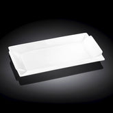 Wilmax Servierplatte 29.5 x 15 cm aus Porzellan, Weiß WL-992646/A