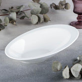 Wilmax Schale 33.5 x 23 cm aus Porzellan, Weiß WL-992814/A
