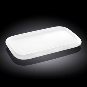 Wilmax Servierplatte 25.5 x 15 cm aus Porzellan, Weiß WL-992660/A
