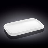 Wilmax Servierplatte 36 x 22 cm aus Porzellan, Weiß WL-992662/A