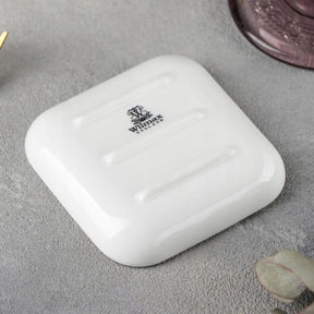 Wilmax Schale 8.5 x 8.5 cm aus Porzellan, Weiß WL-992676/A