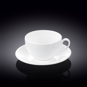 Wilmax Teetassen mit Untertassen 6er Set 250 ml