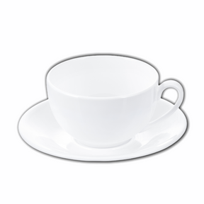 Wilmax Teetassen mit Untertassen 6er Set 250 ml
