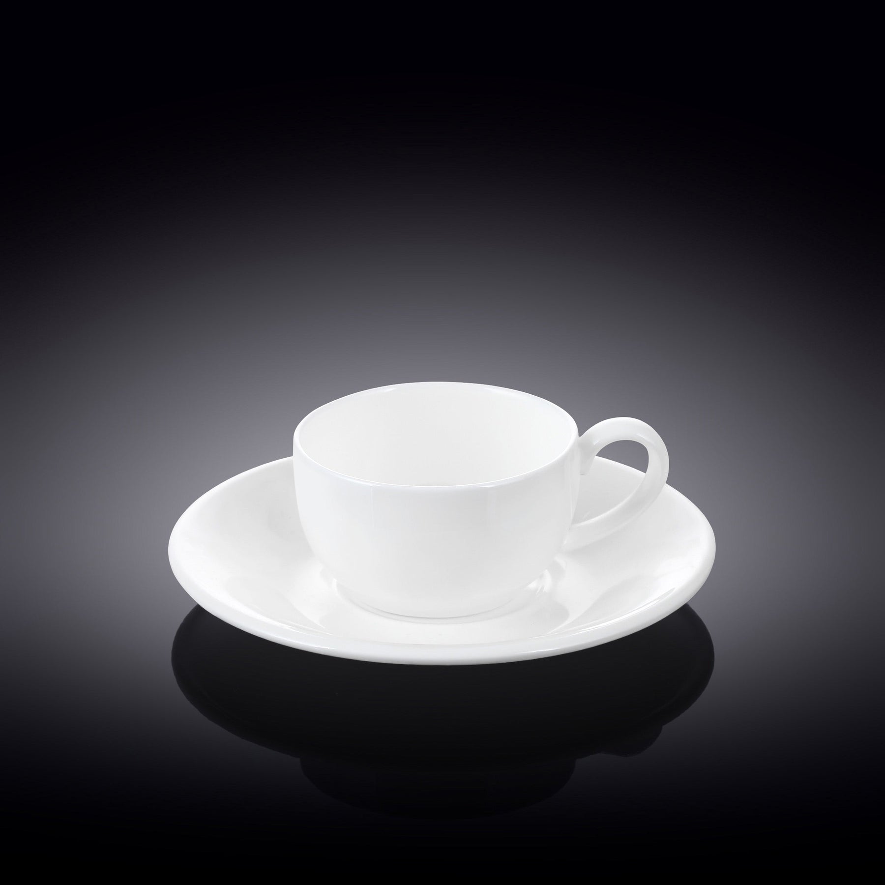 Wilmax Espressotasse mit Untertasse 100 ml Weiß Porzellan WL-993002/AB