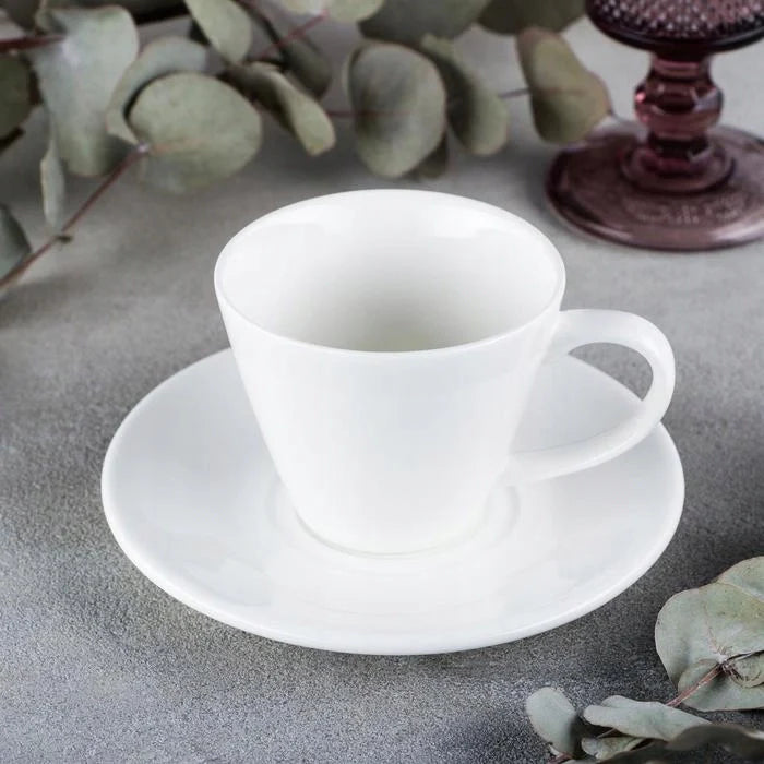 Wilmax Teetassen mit Untertassen 2er Set 180 ml WL-993004/2C