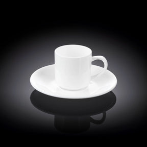 Wilmax Espressotassen mit Untertassen 2er Set 90 ml WL-993007/2C