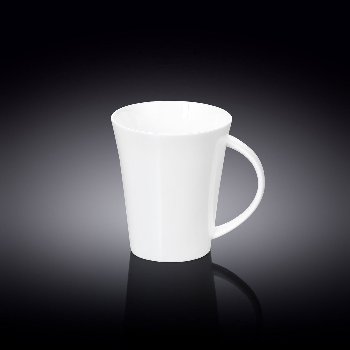Wilmax Tasse 380 ml Weiß Porzellan für Kaffee und Tee WL-993012/A