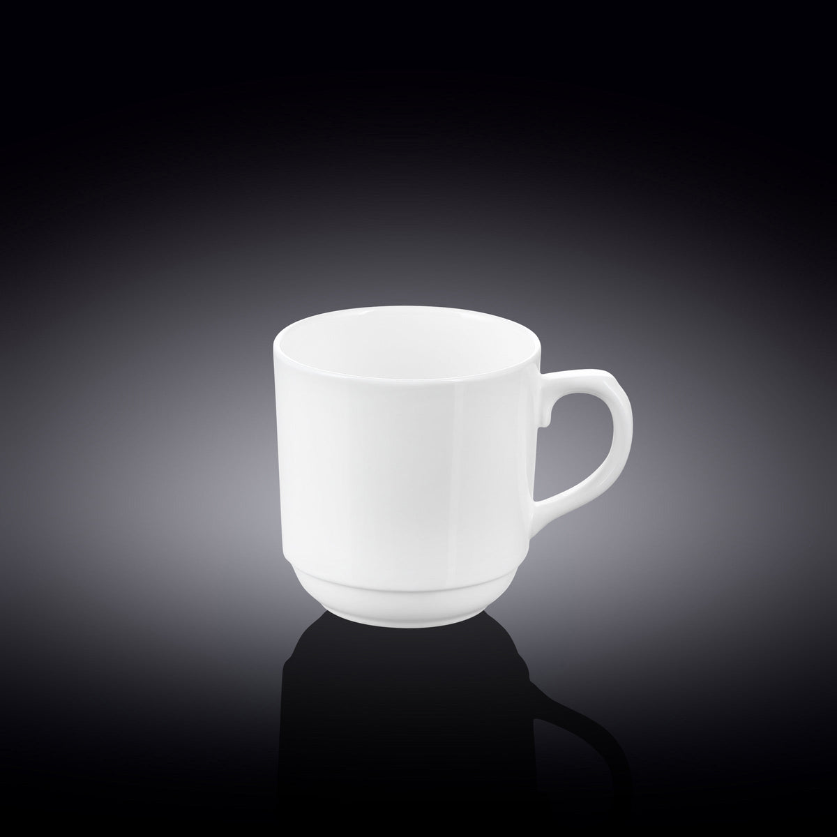 Wilmax Tasse 250 ml Weiß Porzellan für Heißgetränke WL-993017/A