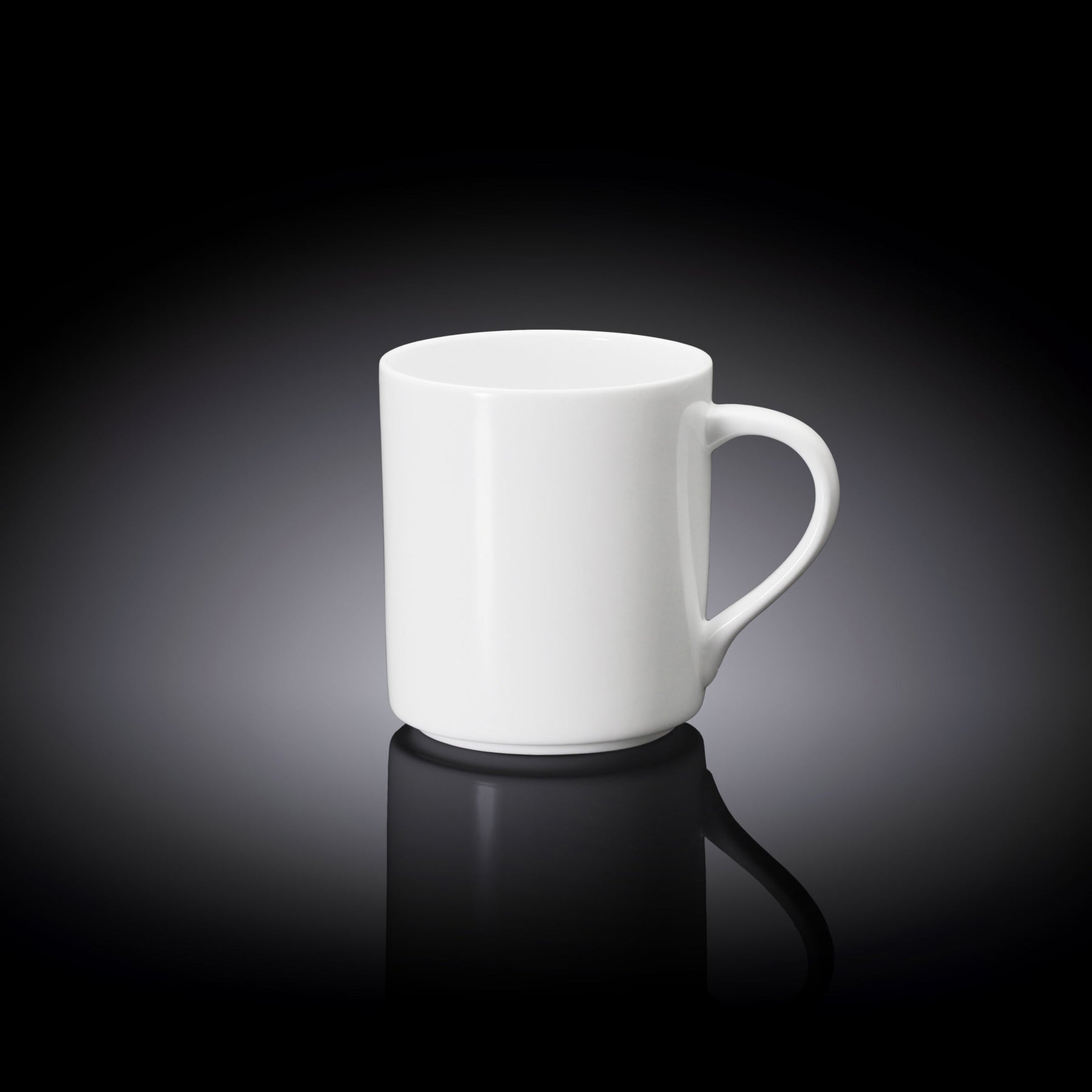 Wilmax Becher 320 ml Weiß Porzellan für Kaffee und Tee WL-993040/A
