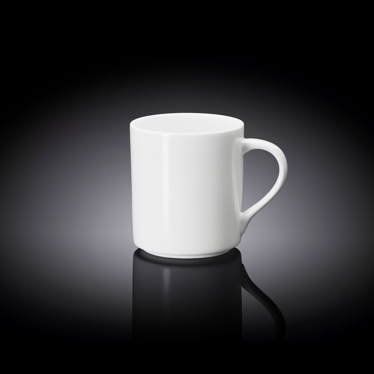 Wilmax Becher 320 ml Weiß Porzellan für Kaffee und Tee WL-993040/A