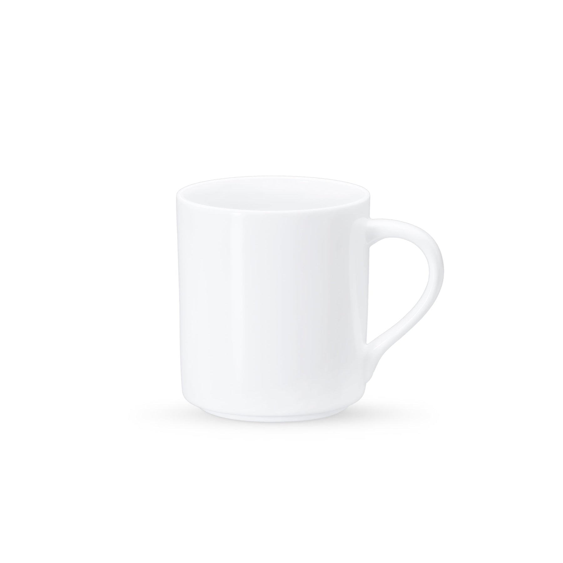 Wilmax Becher 320 ml Weiß Porzellan für Kaffee und Tee WL-993040/A