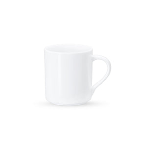 Wilmax Becher 320 ml Weiß Porzellan für Kaffee und Tee WL-993040/A