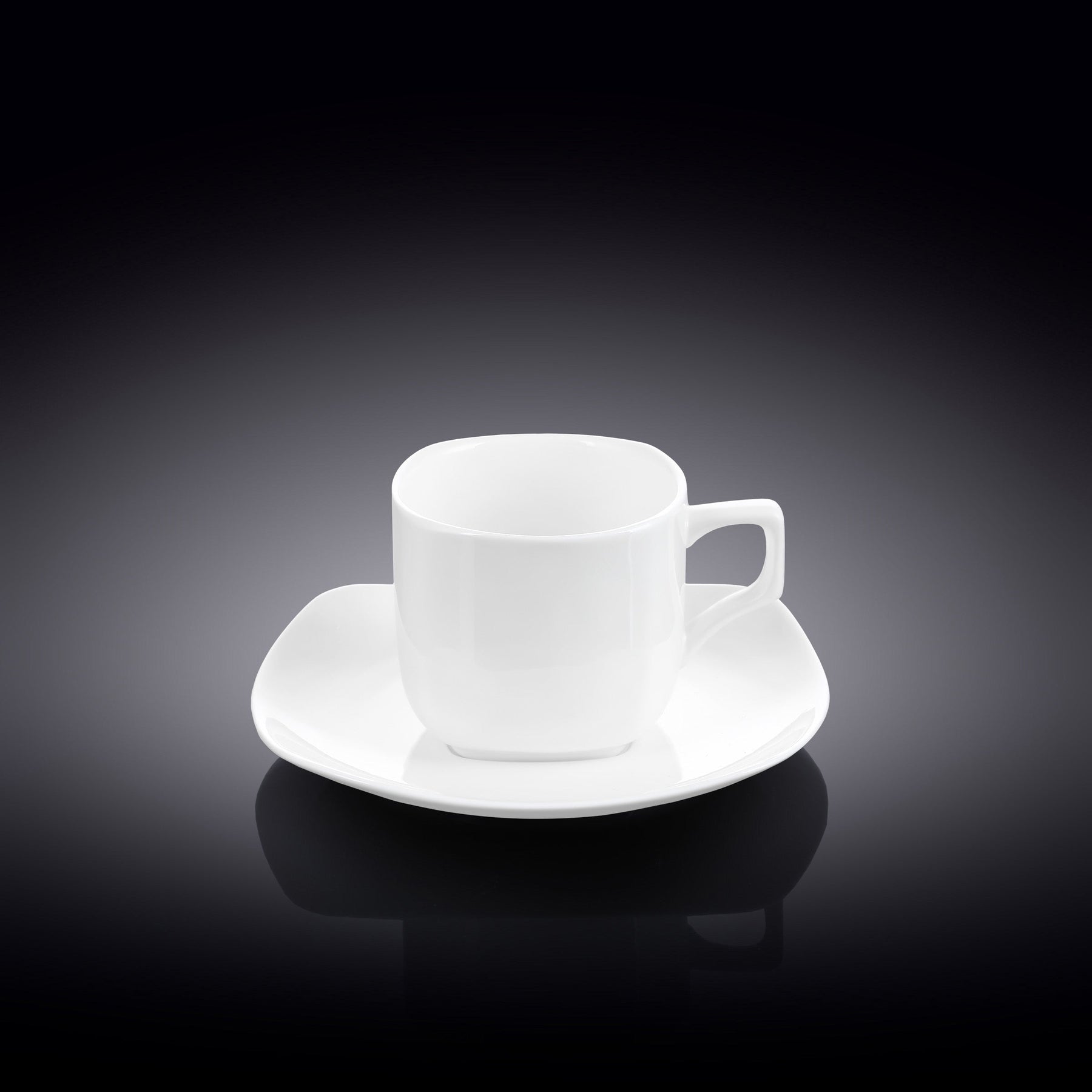 Wilmax Kaffee- und Teetassen mit Untertassen 90 ml 2er Set WL-993041/2C