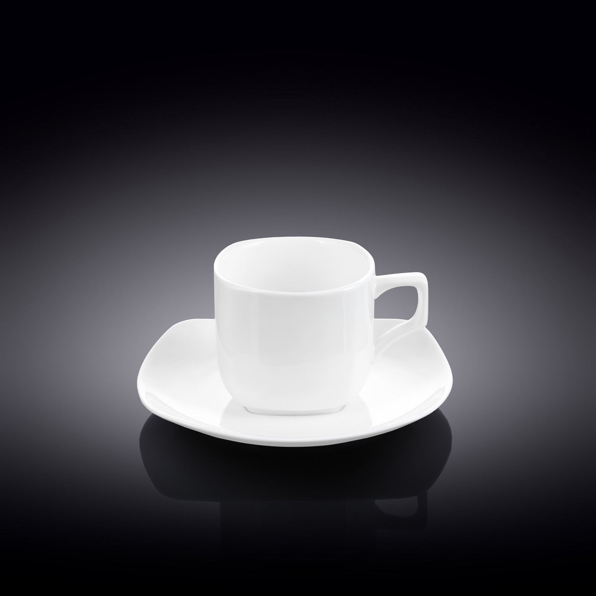 Wilmax Kaffee- und Teetassen mit Untertassen 90 ml 2er Set WL-993041/2C