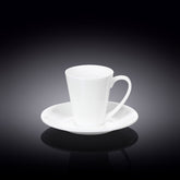 Wilmax Kaffeetassen mit Untertassen 110 ml 2er Set