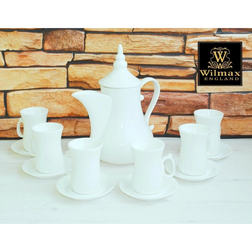 Wilmax Teetassen mit Untertassen 6er Set Porzellan WL-993087/6C