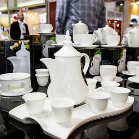 Wilmax Arabische Kaffeekanne 1000 ml Weiß Porzellan WL-994040/A