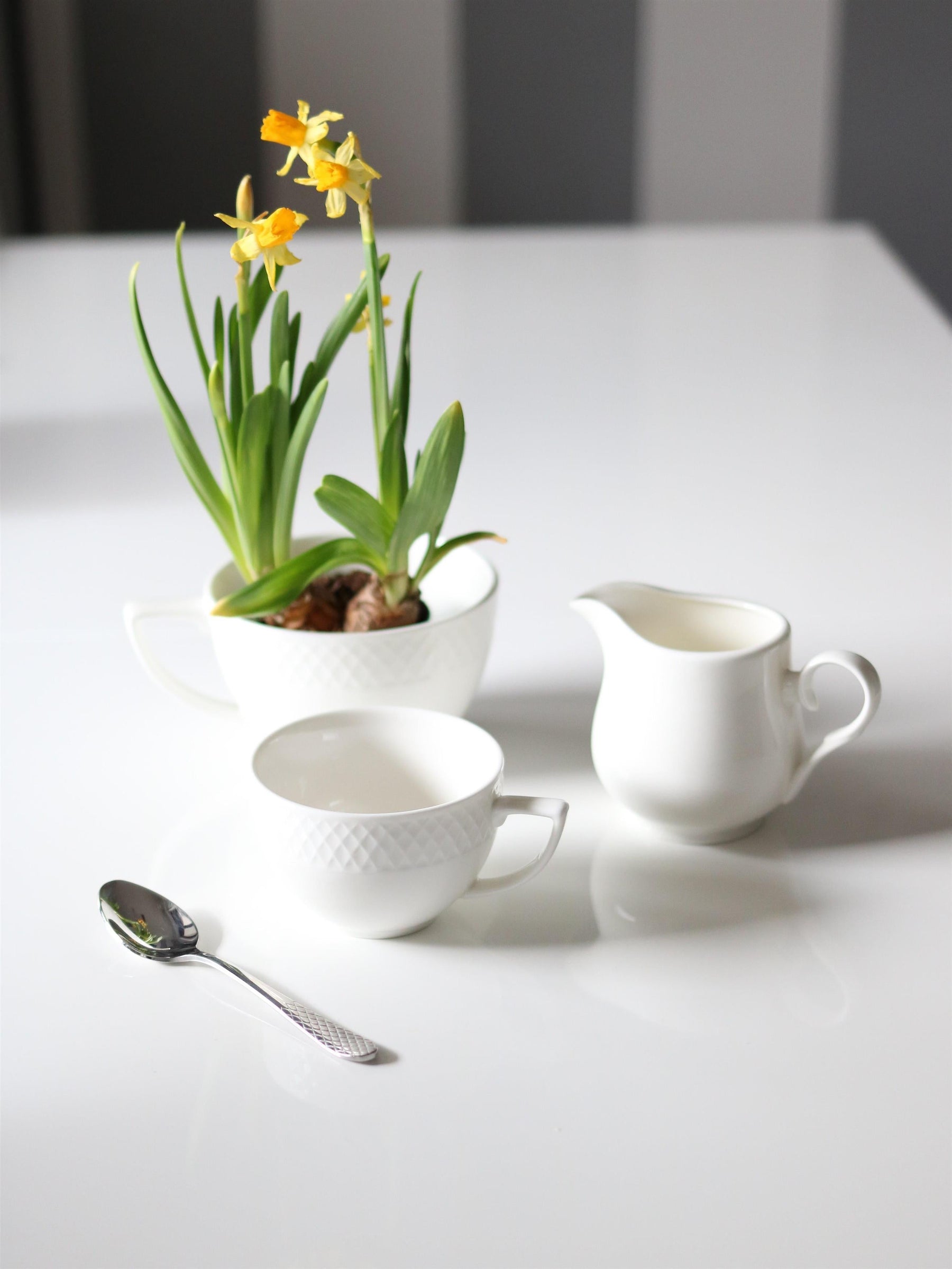 Wilmax Jumbo Tasse 500 ml Weiß Porzellan 2er Set WL-880109/2C