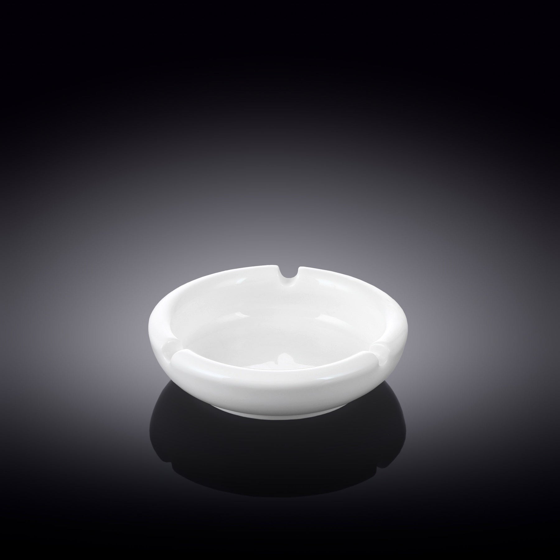 Wilmax Porzellan-Aschenbecher 10 cm Weiß WL-996003/A